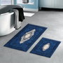 Mijölnir Juego de alfombrillas de baño de 2 piezas Azul oscuro